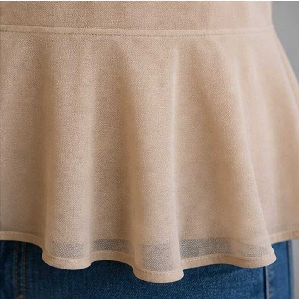 Sand Ruffle Blouse - Picture 6 of 6